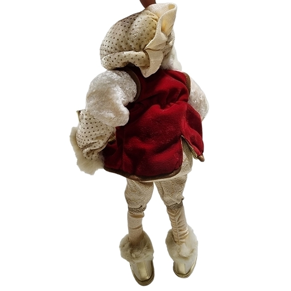 Vintage Large 18" Old World Santa shelf sitter rustic detailed face poseable - Picture 10 of 12